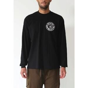 Good Morning - Spiral Logo LS Tee /Black/M / NWT